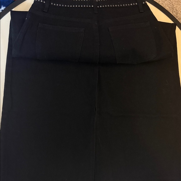 Moon River High Rise Black Studded Jeans - Picture 7 of 10